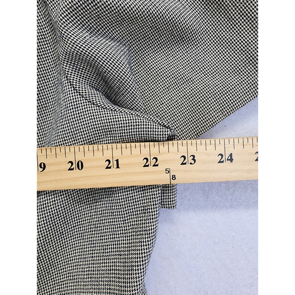 Lady Dorby Short Sleeve Houndstooth Blazer Jacket Tan Black 18W - Picture 3 of 6